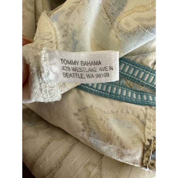 Tommy Bahama 100% Silk Button Up Floral Men’s Shirt Multicolor Size Medium - Picture 3 of 8